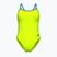 Női egyrészes fürdőruha Arena Lace Back Solid artic lime/blue cosmo
