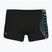 Férfi úszó boxer nadrág arena Basic Swim Short black/turquoise