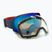 Quiksilver Greenwood S3 majolika kék / clux piros mi snowboard szemüveg
