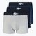 Lacoste boxeralsó 5H1803 BCK 3 pár tengerészkék-fehér/ezüst porcelán