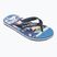 Quiksilver Molokai Art 25 Ifjúsági flip flop tüzes koronakék trópusi kék tropicamo