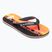 Quiksilver Molokai Art 25 Ifjúsági tüzes korall wordblock flip flopok