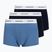 Férfi boxeralsó Lacoste 5H5150 3 pár turquoise blue/navy blue/navy blue