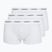 Férfi boxer nadrág Lacoste 5H5150 3 pack white