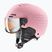 Gyerek sísisak UVEX Rocket Visor Jr pink confetti matt/mirror silver/lasergold lite