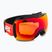 UVEX Downhill 2100 CV S2 síszemüveg fekete fényes/tükrös skarlátvörös/colorvision narancssárga