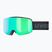 Gyerek síszemüveg UVEX Pwdr FM black matt/mirror green yellow clear