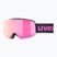 Gyerek síszemüveg UVEX Pwdr FM black matt/mirror pink green clear