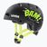 Gyerek sisak UVEX Kid 4 Style bam black/lime matt