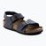 Gyerek szandálok BIRKENSTOCK New York Birkibuc Narrow navy