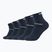 Zokni Skechers Mesh Ventilation Quarter 5 pairs navy