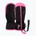 Gyerek síkesztyűk Reusch Ben Mitten black/ knockout pink