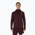 Férfi futópulóver ASICS Road Winter Ls Hoodie dark currant