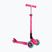 Gyermek háromkerekű roller Globber Primo Foldable Lights fuchsia
