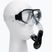 TUSA maszk + snorkel szett fekete UC-7519P