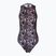 Női egyrészes fürdőruha ZONE3 OWS Renew High Neck black/white