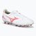 Férfi Mizuno Morelia Neo IV Pro MD labdarúgó cipő fehér/ ragyogó piros/ forró korall
