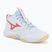 Női röplabda cipő Mizuno Wave Momentum Pro Mid fehér/calypso coral/pale banán