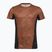 Férfi futópóló  Mizuno Active DryAeroFlow Graphic copper brown
