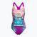 Speedo Digitális nyomtatott egyrészes gyermek fürdőruha rózsaszín-lila 8-0797015162