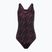 Speedo HyperBoom Allover Medalist fekete/plum dandy/siren piros egyrészes fürdőruha