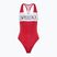 Speedo Colourblock Racerback női egyrészes fürdőruha nagy kockázatú piros