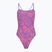 Női egyrészes úszódressz Speedo FL Printed Web Back korallfürt/indigókék ragyogás