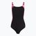 Női egyrészes fürdőruha Speedo Shaping LunaLustre Printed anthracite/ruby