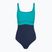Női egyrészes fürdőruha Speedo Shaping Contour Eclipse peacock teal/peacoat