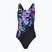 Női egyrészes fürdőruha Speedo FL Placement Printed Powerback glitchy garden/black