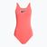 Női egyrészes fürdőruha Nike Hydrastrong 3D Swoosh Fastback hot punch