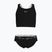 Gyermek kétrészes fürdőruha Nike Logo Tape Crossback Midkini fekete