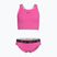 Gyermek kétrészes fürdőruha Nike Logo Tape Crossback Midkini hyper rózsaszín