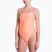 Női egyrészes fürdőruha Nike Ocean Bound Ripple Texture Square Neck pink glow
