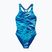 Gyerek egyrészes fürdőruha Speedo Hyperboom Print Medalist night watch/hyper teal
