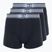 Férfi CR7 Basic Trunk boxeralsó 3 pár 2762 fekete