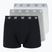 Férfi CR7 Basic Trunk boxeralsó 3 pár fehér/ szürkésnarancs/ fekete