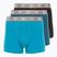 Férfi CR7 Basic Trunk boxeralsó 3 pár fekete/zöld/világoszöld