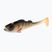 Mikado Real Fish 4db fekete-narancs lágy csali PMRFP-9.5-PERCH-N