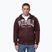 Férfi kapucnis cipzáras pulóver Pitbull Norton Hooded Zip dark burgundy