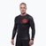 Férfi hosszú ujjú rashguard Pitbull Ray Rashguard fluo/red