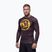 Férfi hosszú ujjú rashguard Pitbull Rashguard Logo Palms brown