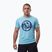 Férfi póló Pitbull Palms mesh light blue logo