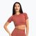 Női edző póló Gym Glamour Seamless Rashguard cseresznye