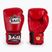 RAJA BOXING Egyszeres Standard valódi bőr bokszkesztyű piros