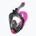 AQUA-SPEED Spectra 2.0 teljes arcú maszk snorkelinghez fekete/rózsaszín
