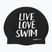 BuddySwim LLS Szilikon úszósapka fekete
