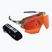 Bliz Breeze S3+S2 átlátszó sötétszürke/barna piros multi/narancssárga kerékpáros szemüveg