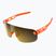 Kerékpáros szemüveg POC Elicit fluorescent orange translucent/clarity road gold