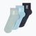 On Logo Sock Mid 3 pár mosás/tengerészkék
